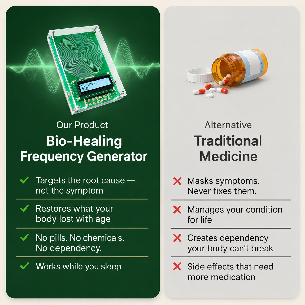 Bio-Healing Frequency Generator — Relief That Goes Deeper Than The Surface