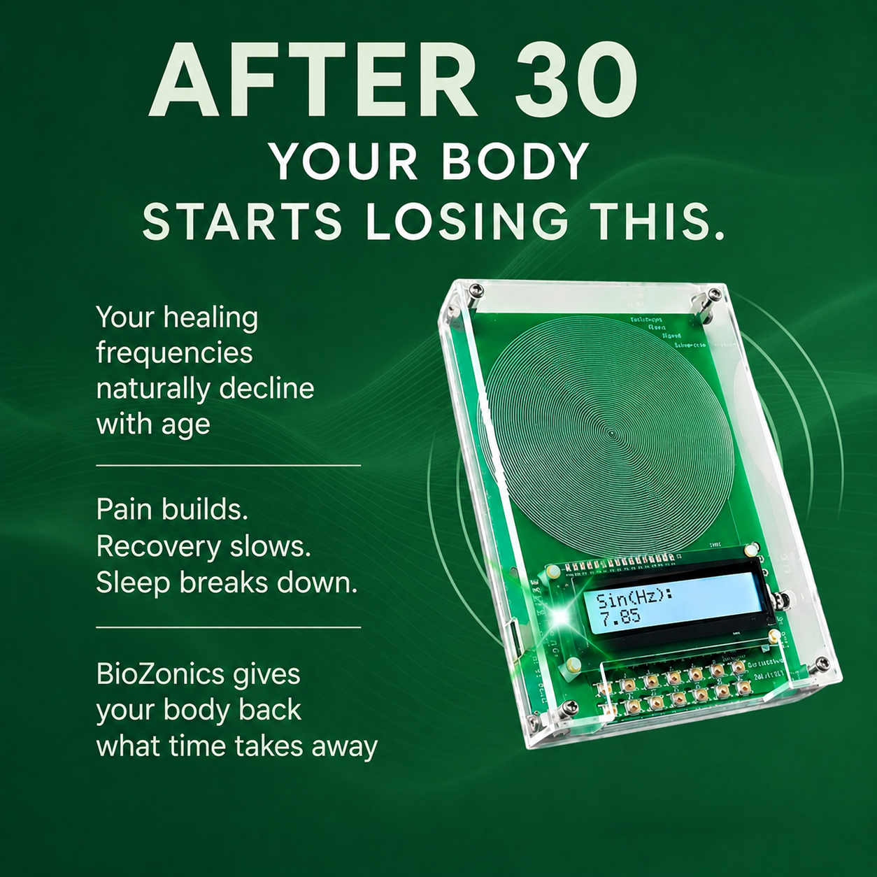 Bio-Healing Frequency Generator — Relief That Goes Deeper Than The Surface